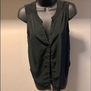 Black short sleeve blouse American Eagle